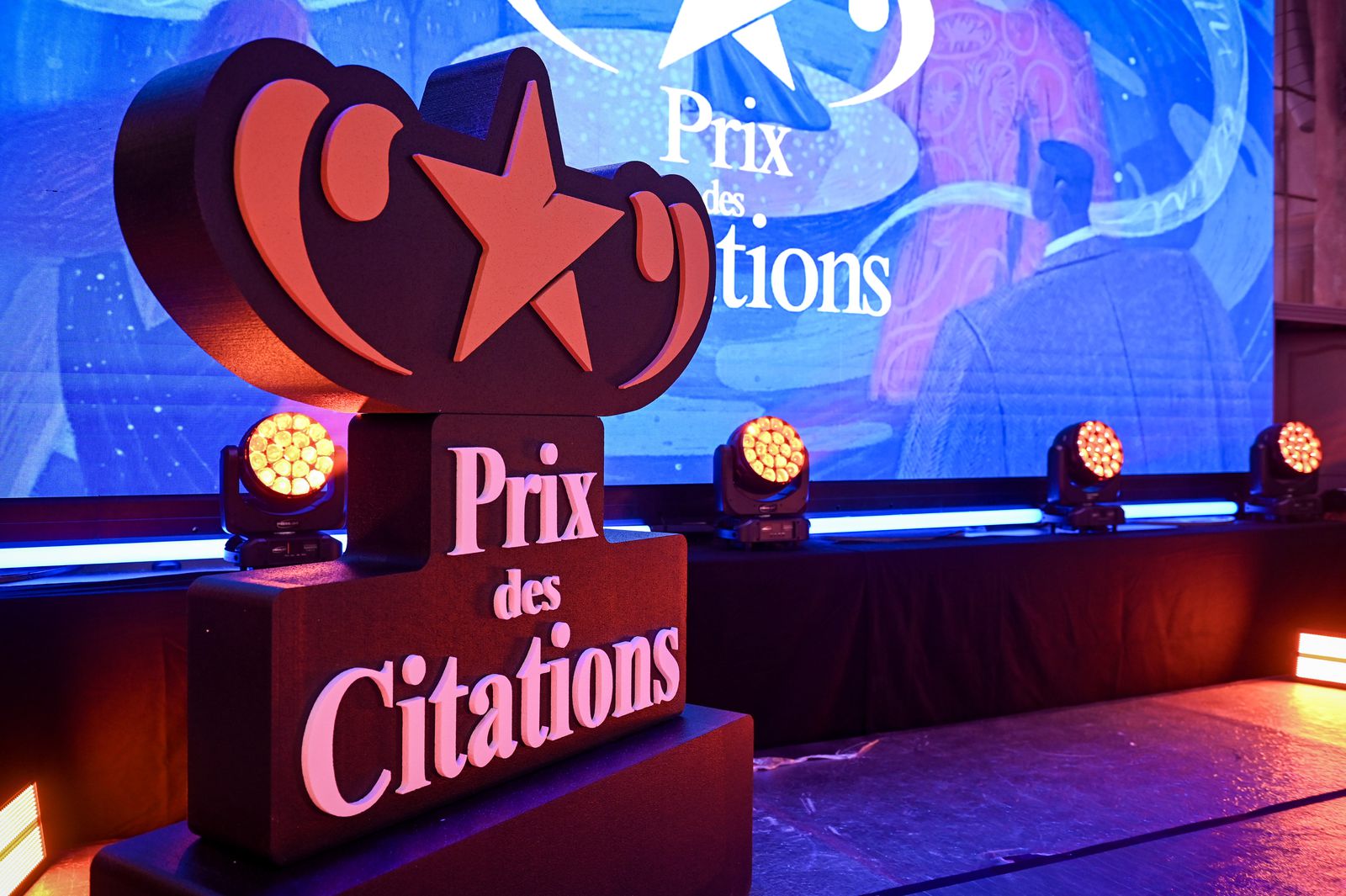 La scène du Prix des Citations avant l'ouverture