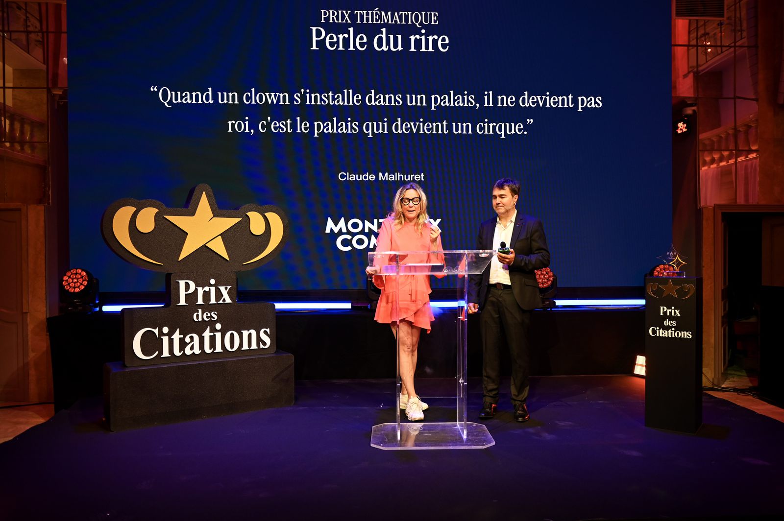 Remise du prix Perle du rire